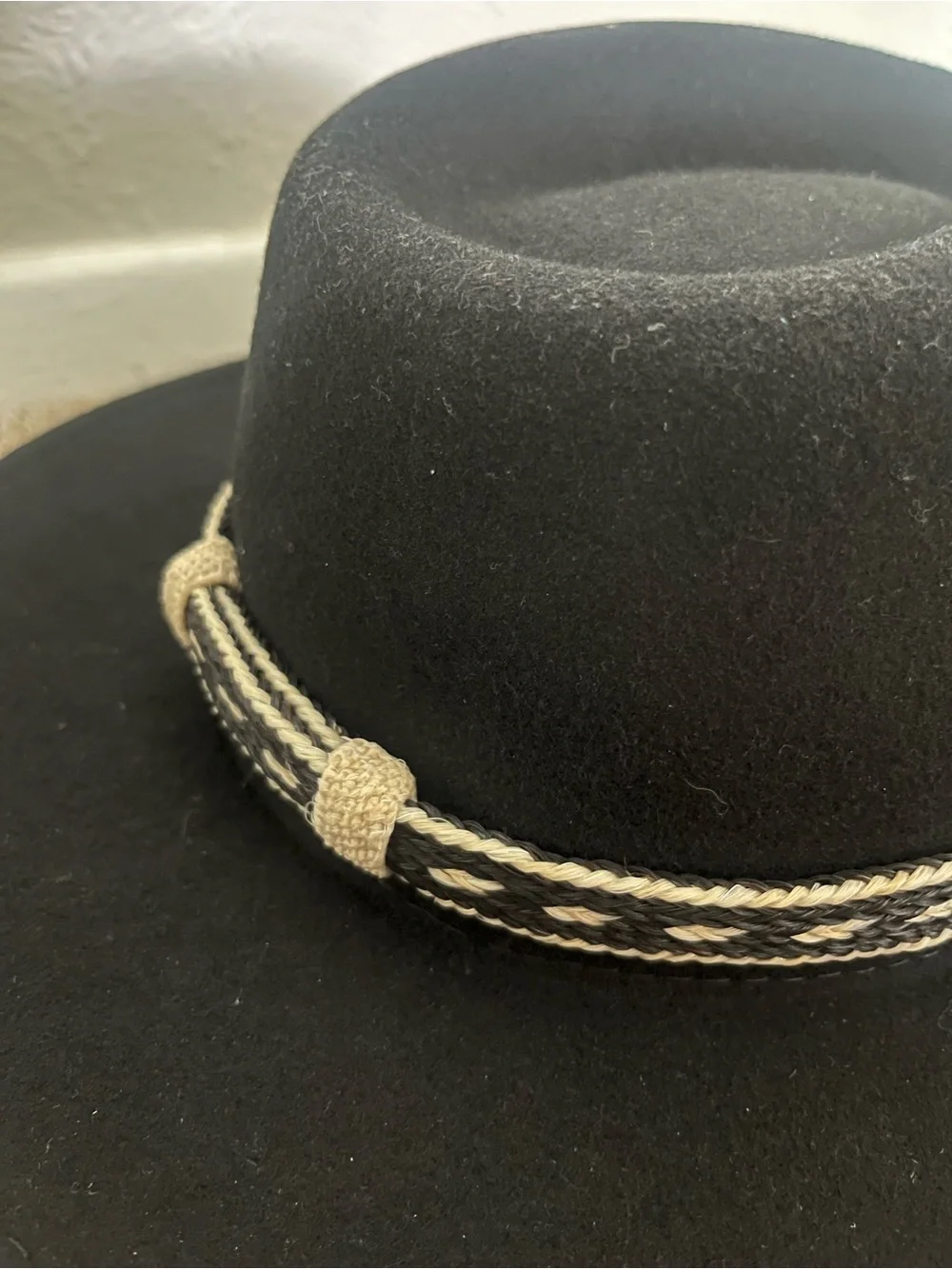 Scala Black Wool Four-Seasons Felt Hat